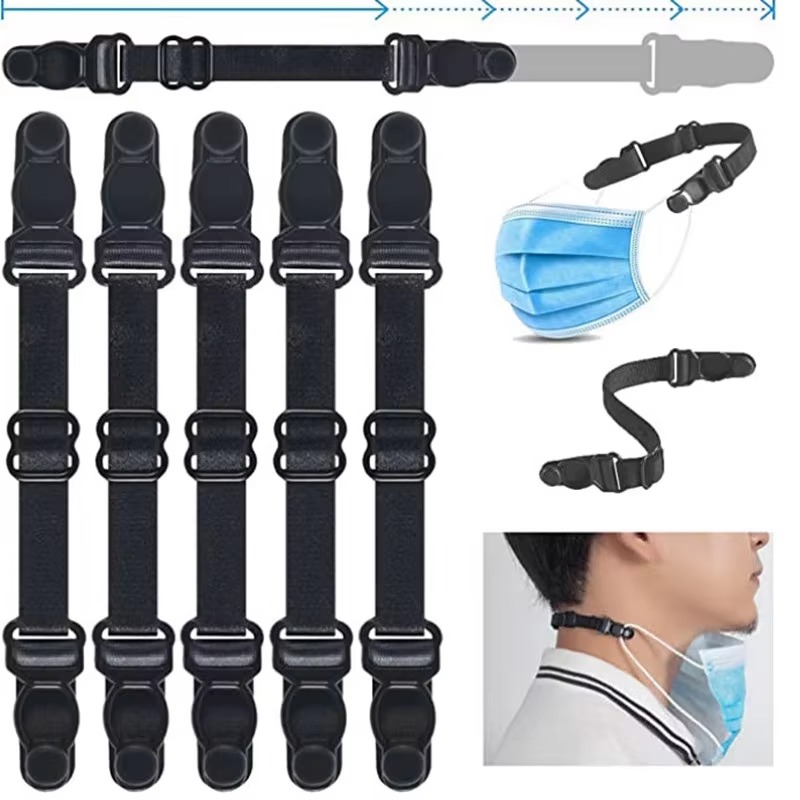 Mask Ear Saver Strap - 5PC ปรับหน้ากากขยายผ้าพันแผลหน้ากากตะขอเชือกหู Unisex หน้ากากขยายเข็มขัดบรรเทาอาการปวดหูป้องกันหน้ากาก Lanyard