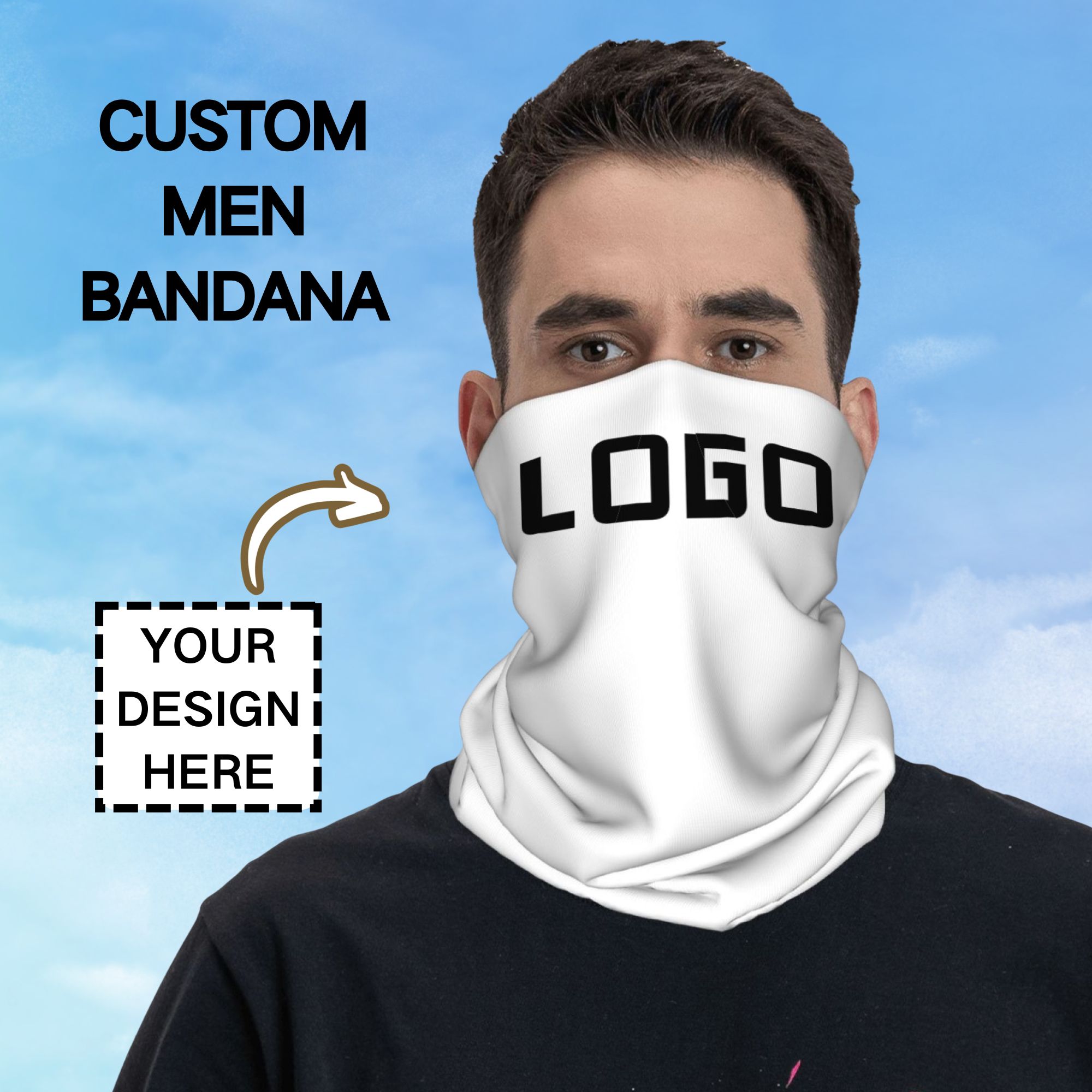 ผ้าพันคอแบบไร้รอยต่อพิมพ์ลายโล - Neck Gaiter Face Cover บทวิจารณ์และราคา