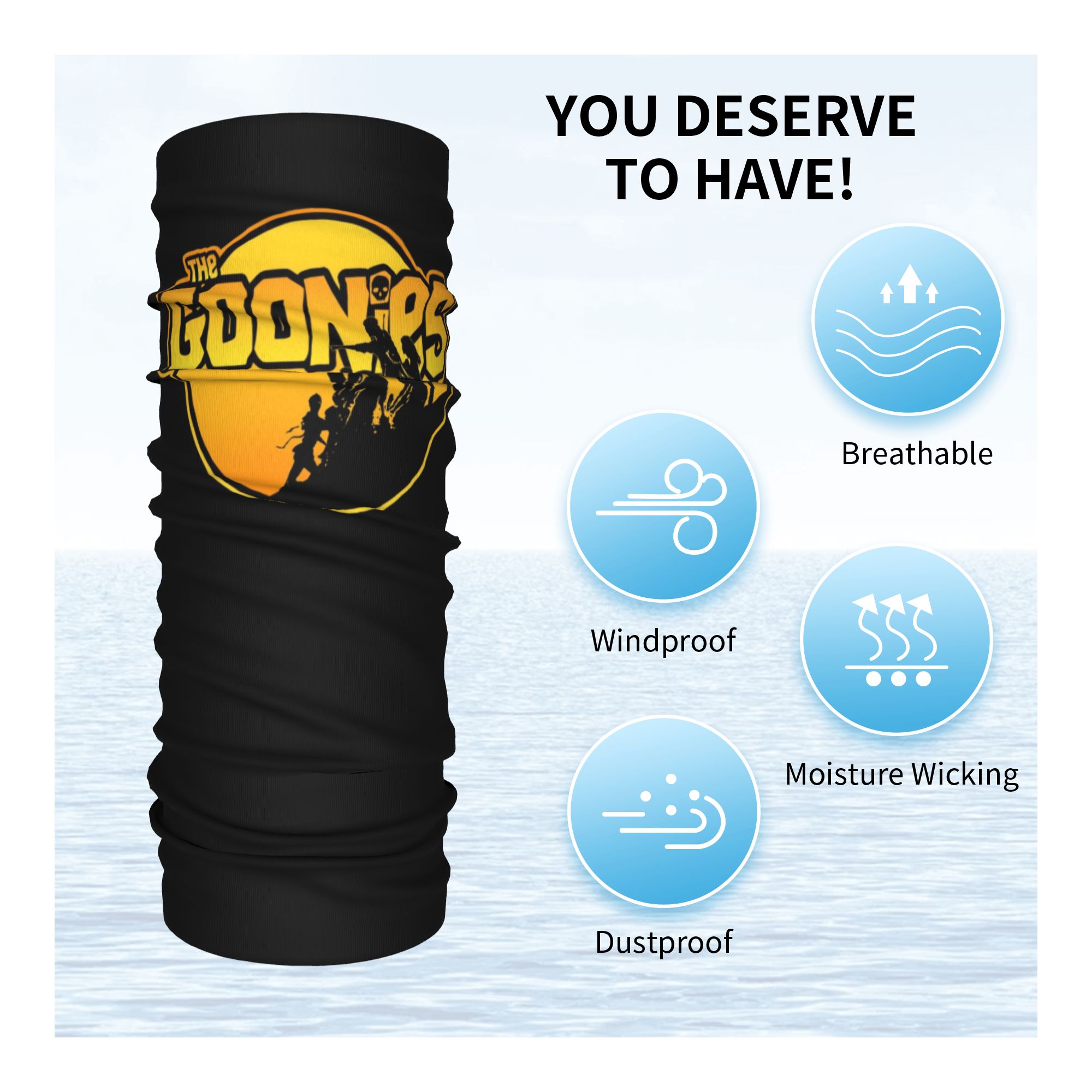 ผ้าพันคอแบบมีฮู้ด The Goonies  - Neck Gaiter Face Cover บทวิจารณ์และราคา