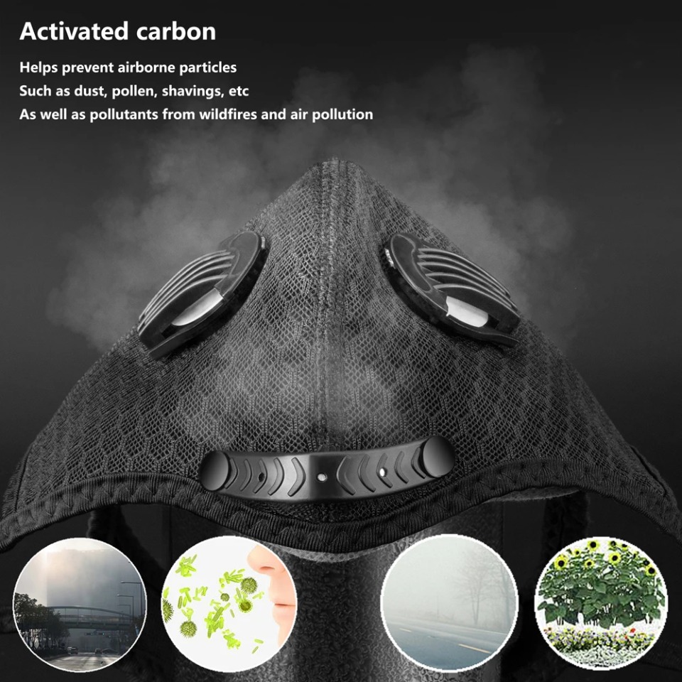 1PCS หน้ากากปั่นจักรยานพร้อมหน - Anti Pollution Mask บทวิจารณ์และราคา
