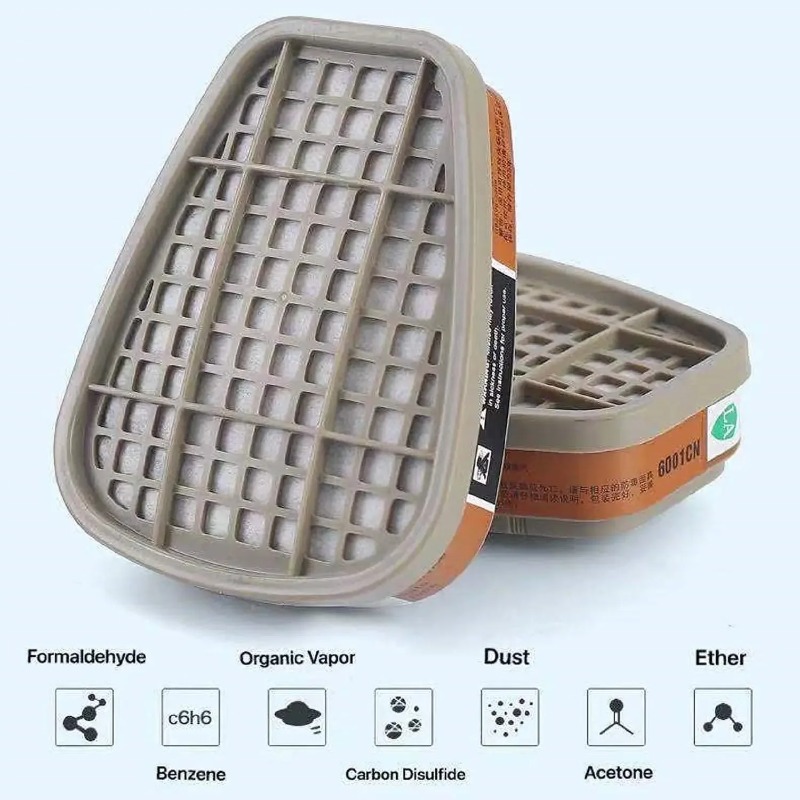 ตลับกรองคาร์บอนกัมมันต์ 6001 พ - Dust Mask Construction บทวิจารณ์และราคา
