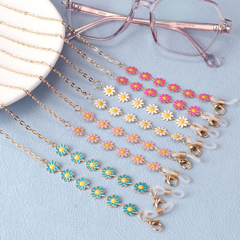 สไตล์ดอกไม้แว่นตาโซ่ผู้หญิงแฟช - Mask Chain Holder บทวิจารณ์และราคา