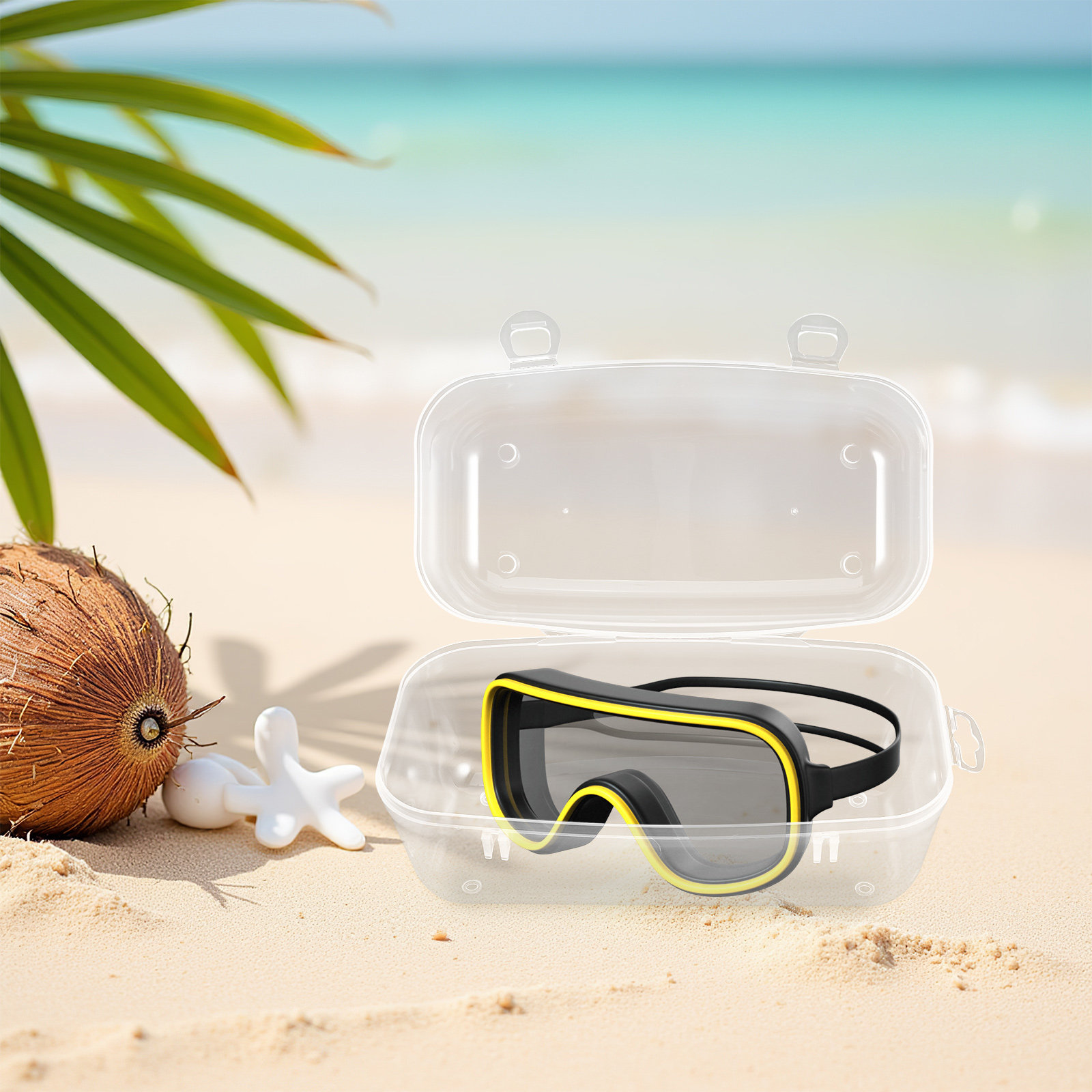 กล่องเก็บหน้ากากดำน้ำแบบพกพา ว - Mask Case Hard Shell บทวิจารณ์และราคา