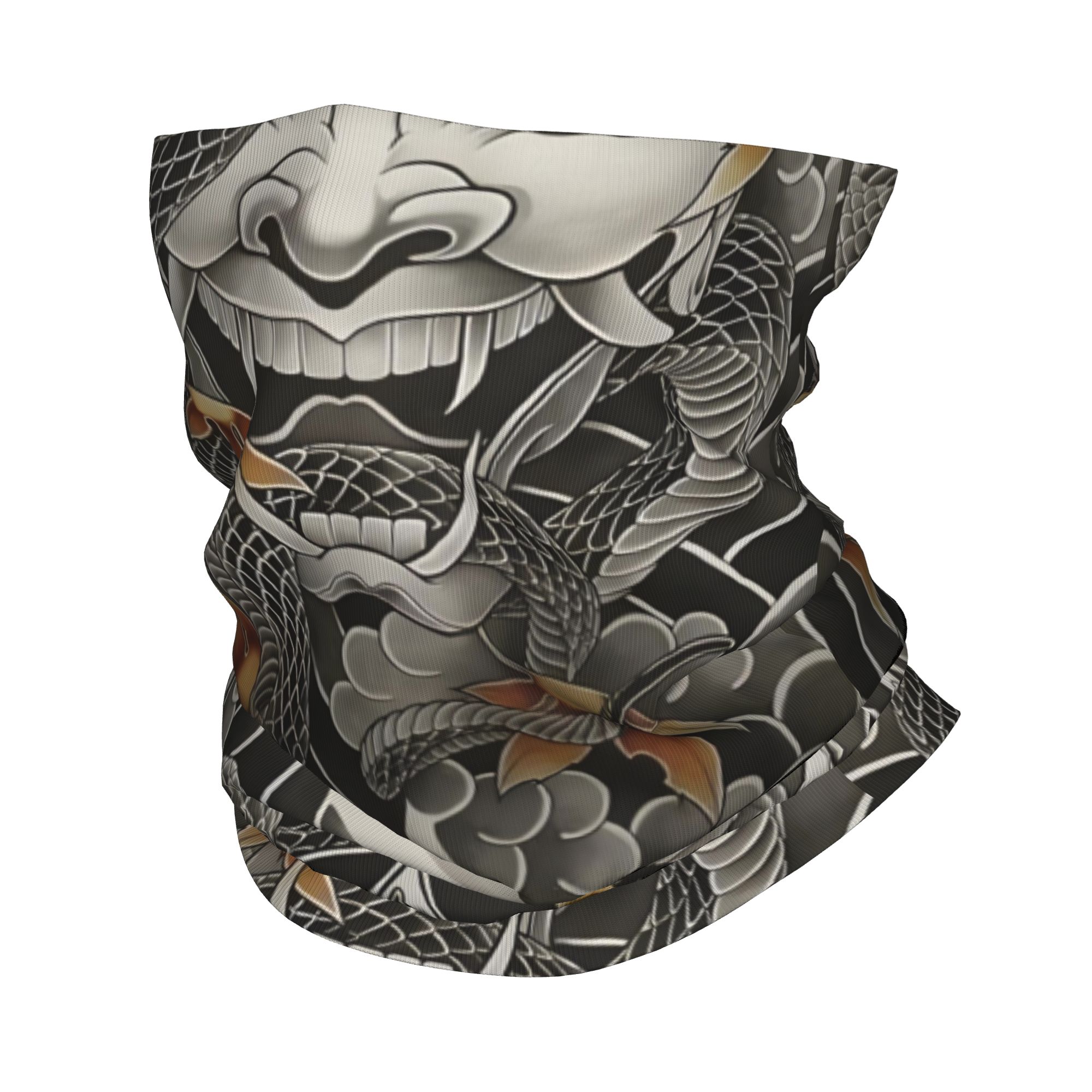 ผ้าพันคอแบบสวมศีรษะลายซามูไร โ - Neck Gaiter Face Cover บทวิจารณ์และราคา
